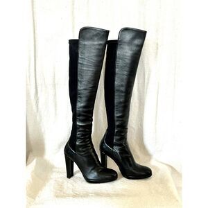 Stuart Weitzman Tall Black Leather Boots